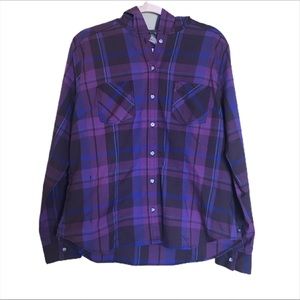 Mountain Hardware Stretchstone Hooded Plaid Shirt